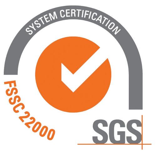 FSSC 22000 system certification logo by SGS representing a certified Himalayan Salt Exporter following international food safety management standards.
