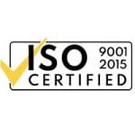 ISO 9001:2015 certified logo representing a trusted Himalayan Salt Exporter committed to international quality standards and global salt export services.