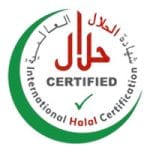 Halal certified Himalayan pink salt exporter logo representing premium natural mineral salt supplier for global bulk export and private labeling.